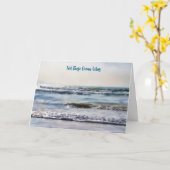 Carte de motivation Ocean Vibes Pensées de paix (Fleur jaune)