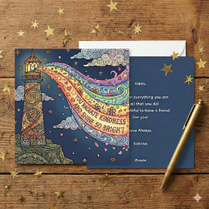 Carte de motivation personnalisée Vous rayonnez de