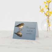 Carte de motivation pour les oiseaux de Sandpiper (Fleur jaune)