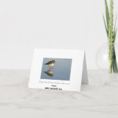 Carte de motivation pour les oiseaux de Sandpiper (Dos)