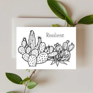 Carte de motivation Résilient – Desert Ink
