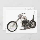 Carte de moto Easy Rider - Chopper Hollywood (Devant / Derrière)