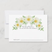 Carte de mots de sagesse Fresh Daisy Bride (Devant)
