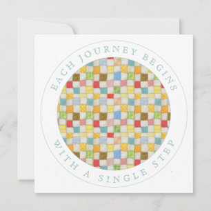 CARTE DE MOTS D'ENCOURAGEMENT PLATE CARRÉE CRAZY Q