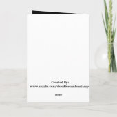 Carte de mouffette d'anniversaire (Dos)