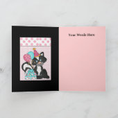 Carte de mouffette d'anniversaire (Intérieur)