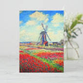 Carte de moulin Monet Tulips (Debout devant)