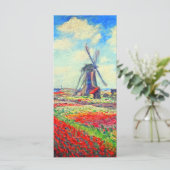 Carte de moulin Monet Tulips (Debout devant)