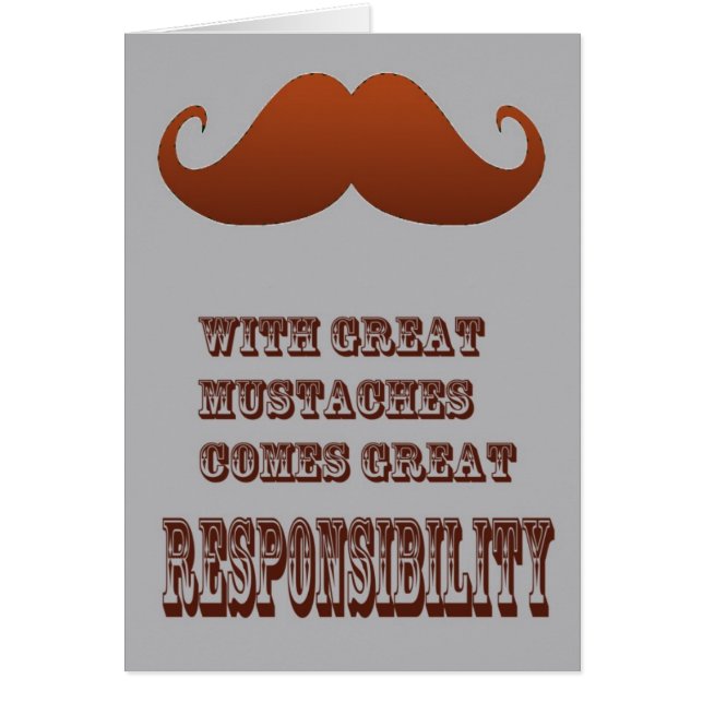 carte de moustache (Devant)