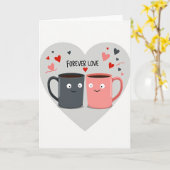 Carte de Mugs d'Amour Éternel (Fleur jaune)