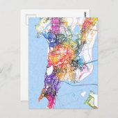 Carte de Mumbai Maharashtra (Devant / Derrière)