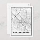 Carte de Murfreesboro (Devant / Derrière)