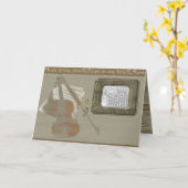 Carte de musique (Fleur jaune)