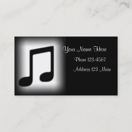 Carte de musique (Devant)