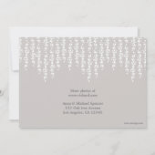 Carte de naissance aux vignes fantaisistes grise (Dos)