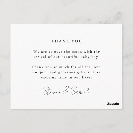 carte de naissance bébé eucalyptus (Dos)