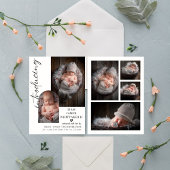 Carte de naissance de bébé personnalisable Modèle 