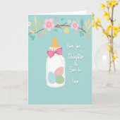 Carte de Naissance de Bébé Précieux (Fleur jaune)
