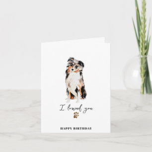 Carte de naissance de chiot Maman Chien Bouvier Au