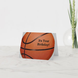 Carte de naissance de design basketball