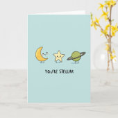 Carte de naissance fantaisiste céleste (Fleur jaune)