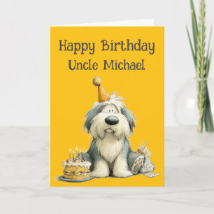 Carte de naissance fantaisiste pour vieux chien de