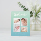 Carte de naissance moderne Galerie de bienvenue (Debout devant)