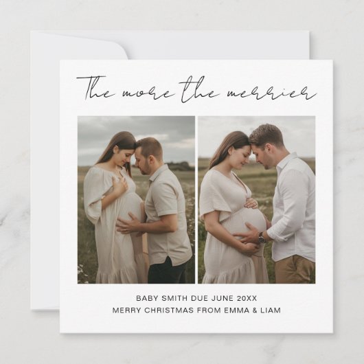 Carte de naissance pour les vacances Plus on est d (Devant)