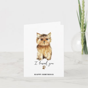 Carte de naissance pour maman de chien Terrier du