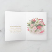 Carte de naissance russe - roses et lis (Intérieur)