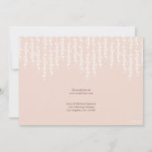 Carte de naissance Whimsical Vines Rose (Dos)