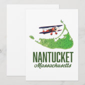 Carte de Nantucket Massachusetts (Devant / Derrière)