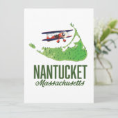 Carte de Nantucket Massachusetts (Debout devant)