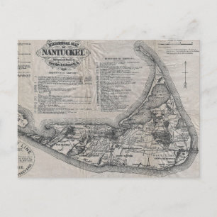 Carte de Nantucket vintage