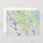 Carte de Napa à Healdsburg CA (Devant / Derrière)