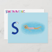 Carte de natation (Devant / Derrière)