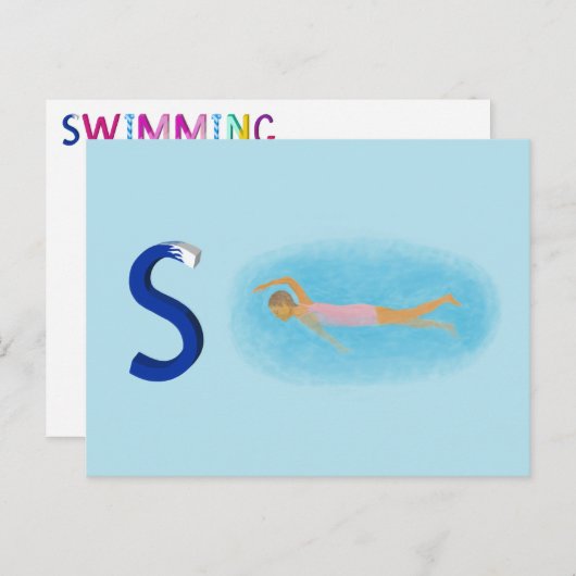 Carte de natation (Devant / Derrière)