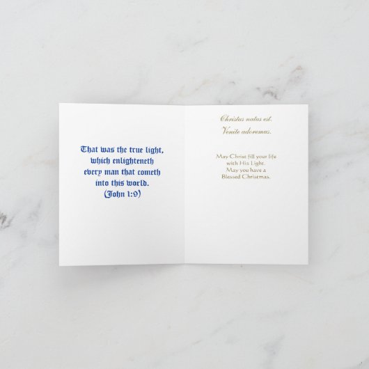 Carte de nativité (Intérieur)