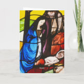 Carte de nativité de verre coloré (Dos)