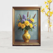 Carte de nature morte vibrante (Fleur jaune)
