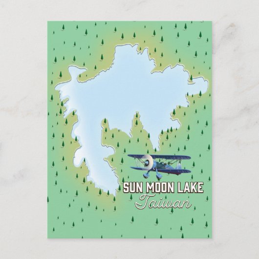 Carte de navigation du lac Sun Moon Taiwan (Devant)