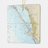 Carte de navigation Sarasota Ornement en céramique (Gauche)