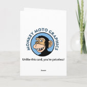 Carte de Néanderthal de Halloween de zombi (Dos)