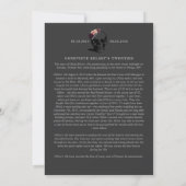 Carte de nécrologie pour ma jeunesse (Dos)