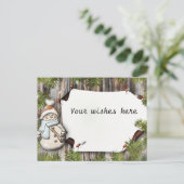 Carte de neige de Noël (Debout devant)