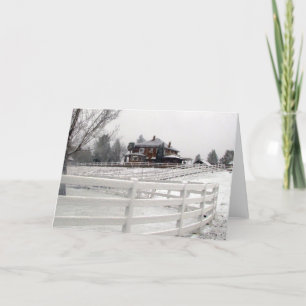 Carte de neige de Noël