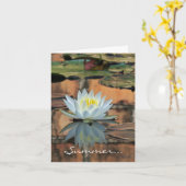 Carte de nénuphar de solstice d'été (Fleur jaune)