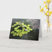 Carte de nénuphars (Fleur jaune)