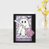 Carte de nettoyage Lady Tarot Halloween Ménagère (Fleur jaune)