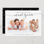 Carte de New Year (Devant / Derrière)